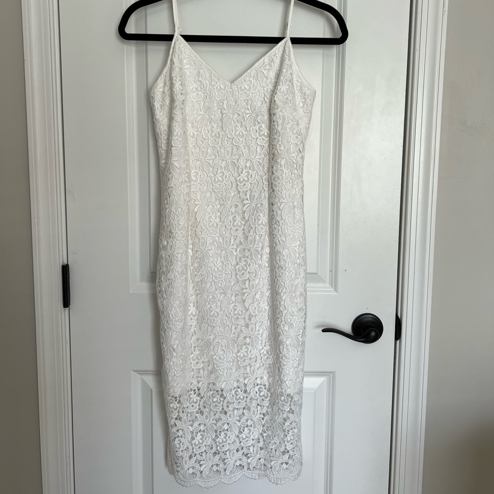 WHBM Crochet MIDI Dress